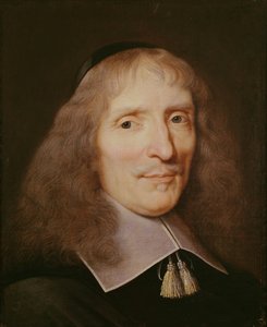Portret van een man met een fluwelen schedelkap